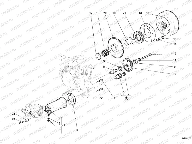 STARTING MOTOR » ELECTRIC STARTER
