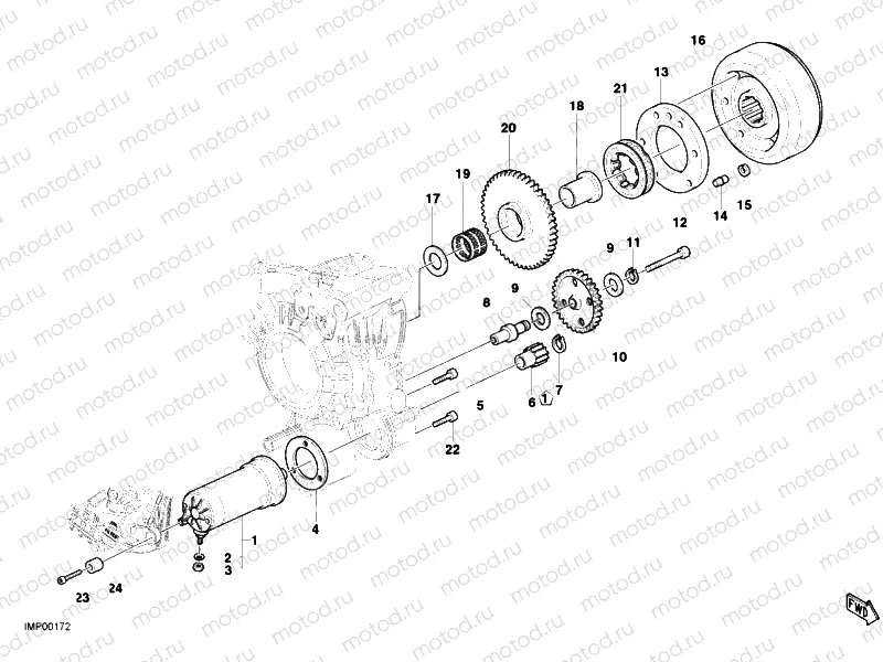 STARTING MOTOR » ELECTRIC STARTER