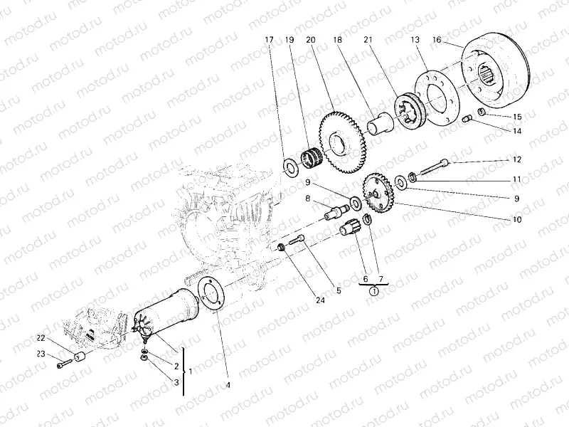 STARTING MOTOR » ELECTRIC STARTER