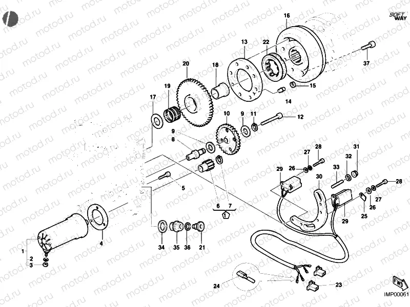 STARTING MOTOR » ELECTRIC STARTER