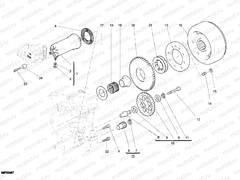 STARTING MOTOR » ELECTRIC STARTER