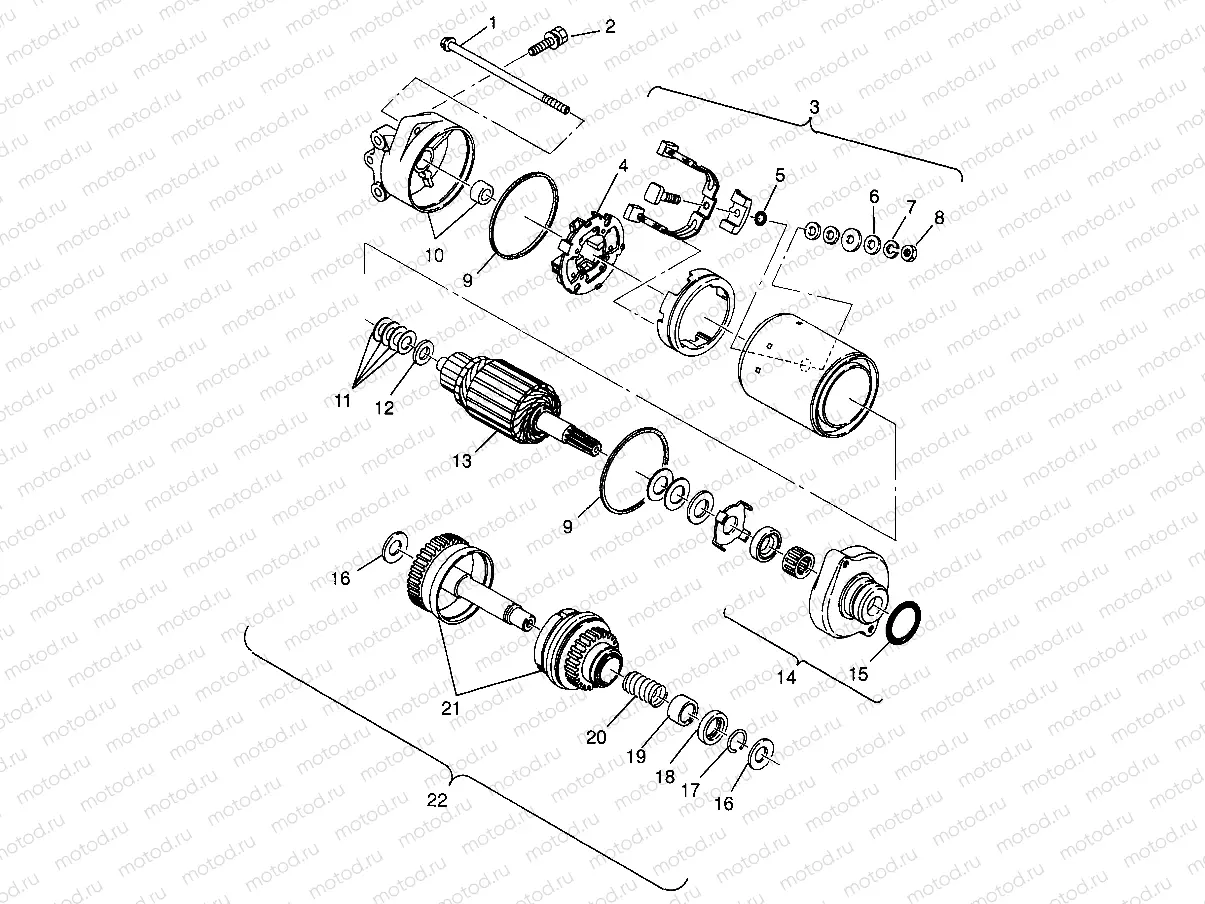 STARTING MOTOR HURRICANE B964466 and  Intl. HURRICANE I964466 (4935733573C007) | STARTING MOTOR HURRICANE B964466 and  Intl. HURRICANE I964466 (4935733573C007)