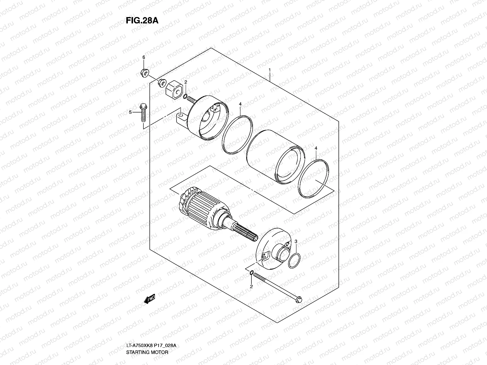 STARTING MOTOR (LT-A750XL0)