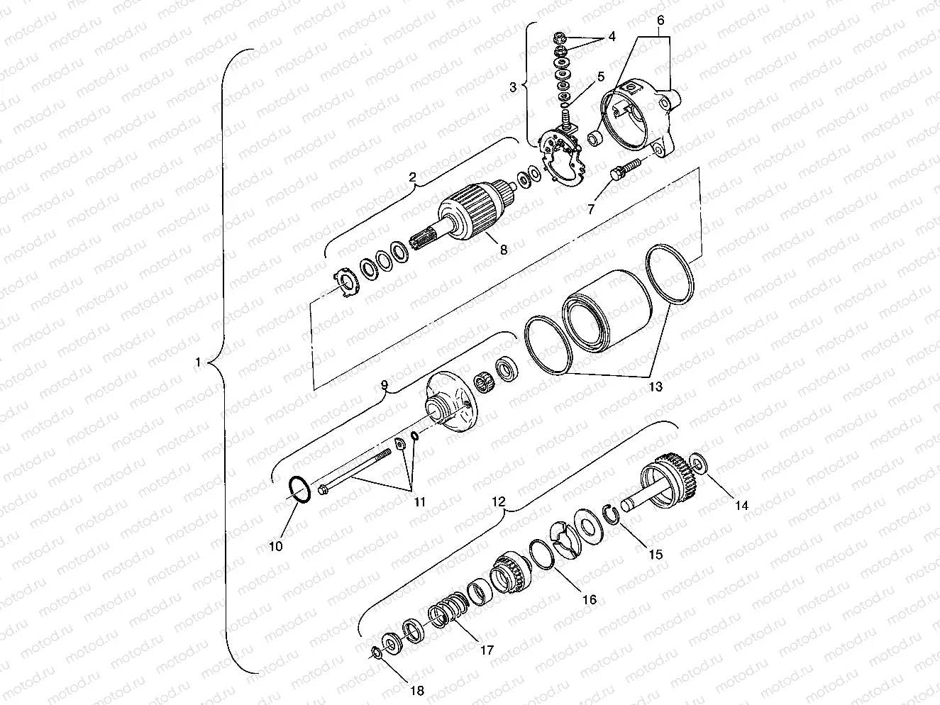 STARTING MOTOR Magnum 2x4 W957544 (4926852685D007) | STARTING MOTOR Magnum 2x4 W957544 (4926852685D007)
