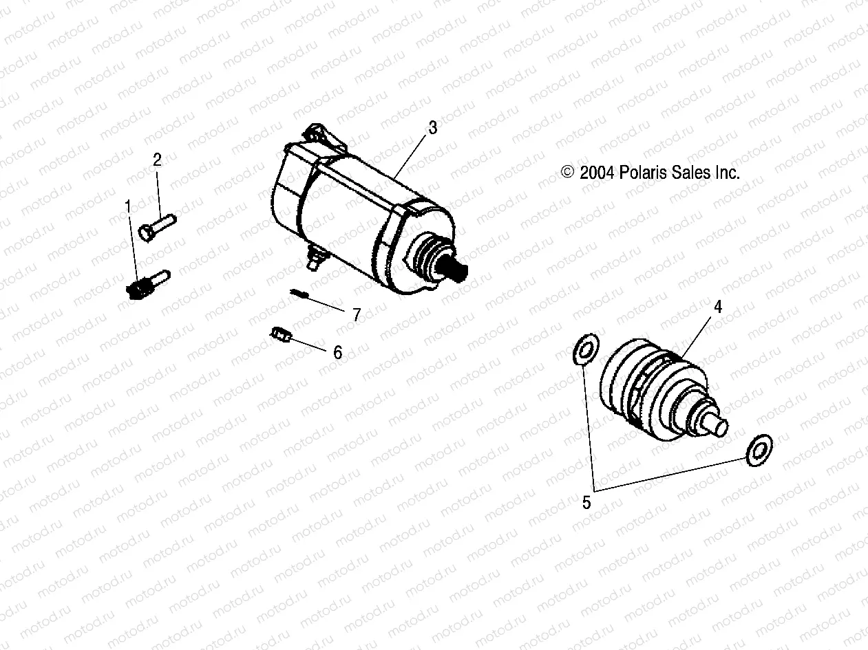 STARTING MOTOR - R05RD68AA/AB (4998269826E04) | STARTING MOTOR - R05RD68AA/AB (4998269826E04)