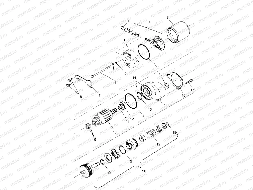 STARTING MOTOR Scrambler W957840 (4927252725D005) | STARTING MOTOR Scrambler W957840 (4927252725D005)
