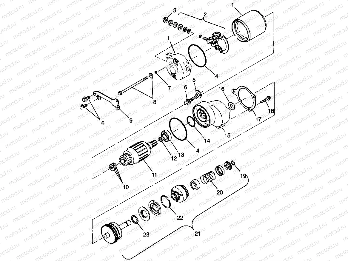 STARTING MOTOR Scrambler W967840 (4935823582D005) | STARTING MOTOR Scrambler W967840 (4935823582D005)