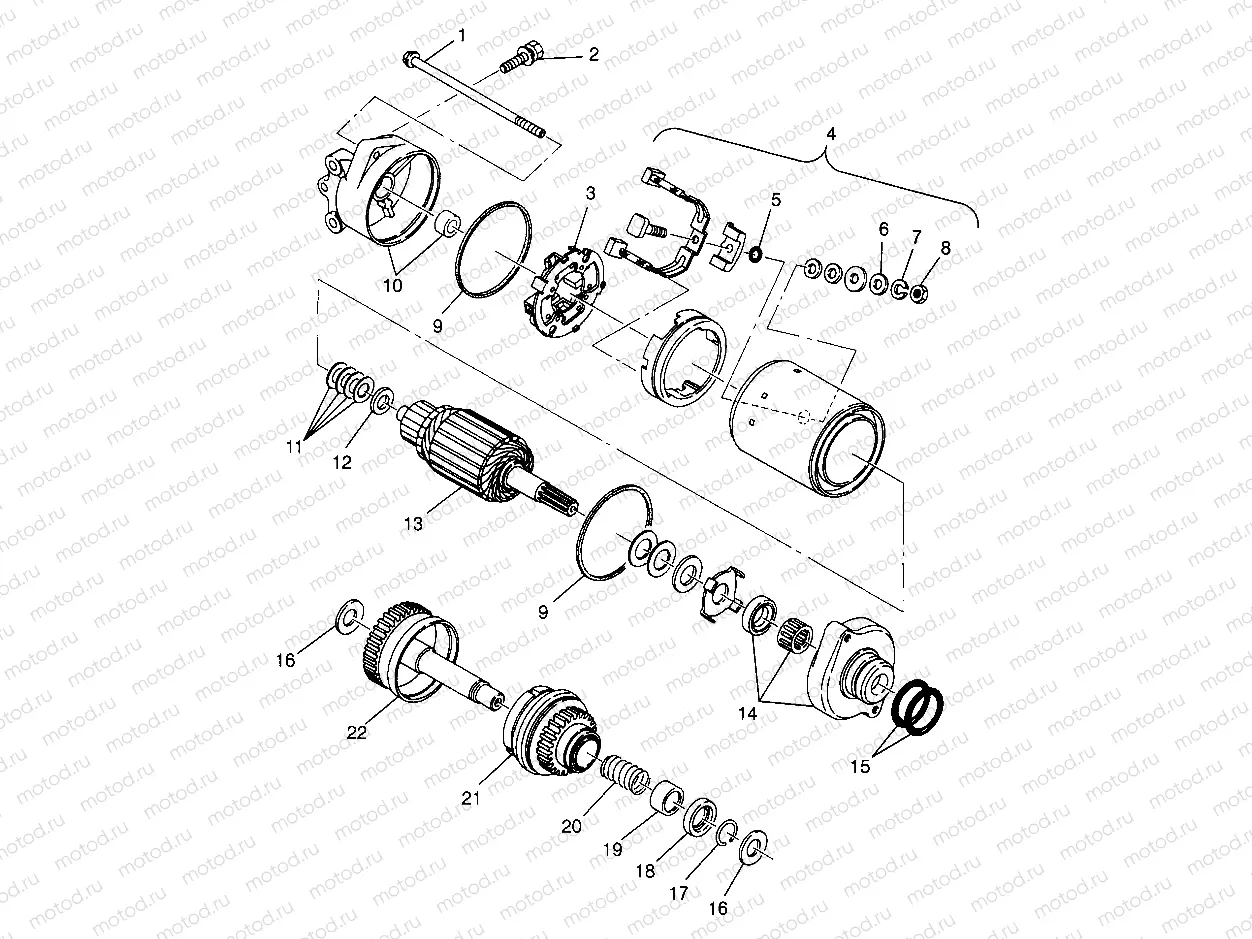 STARTING MOTOR SL 780 B974088 and Intl. SL 780 I974088 (4940924092C007) | STARTING MOTOR SL 780 B974088 and Intl. SL 780 I974088 (4940924092C007)