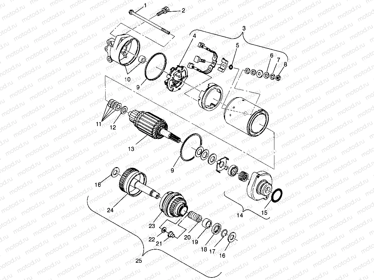 STARTING MOTOR SL 900 B964291 and  Intl. SL 900 I964291 (4935583558C008) | STARTING MOTOR SL 900 B964291 and  Intl. SL 900 I964291 (4935583558C008)