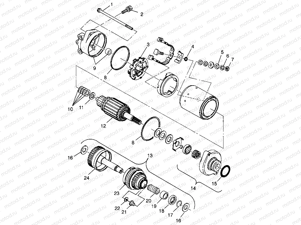 STARTING MOTOR SLT 700 B964166 and  Intl. SLT 700 I964166 (4933923392C006) | STARTING MOTOR SLT 700 B964166 and  Intl. SLT 700 I964166 (4933923392C006)
