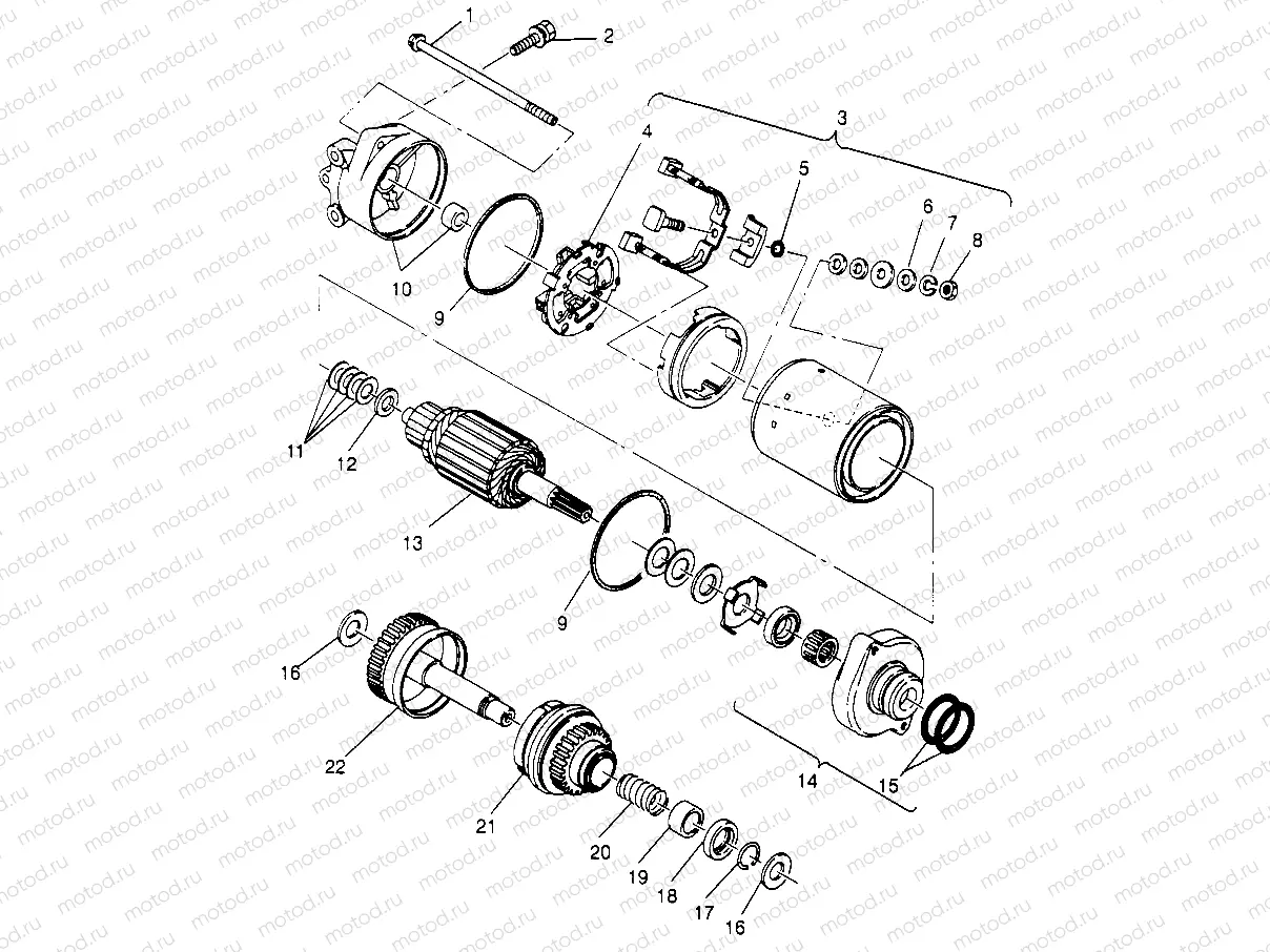 STARTING MOTOR SLX 780 B964287 and Intl. SLX 780 I964287 (4937443744C008) | STARTING MOTOR SLX 780 B964287 and Intl. SLX 780 I964287 (4937443744C008)