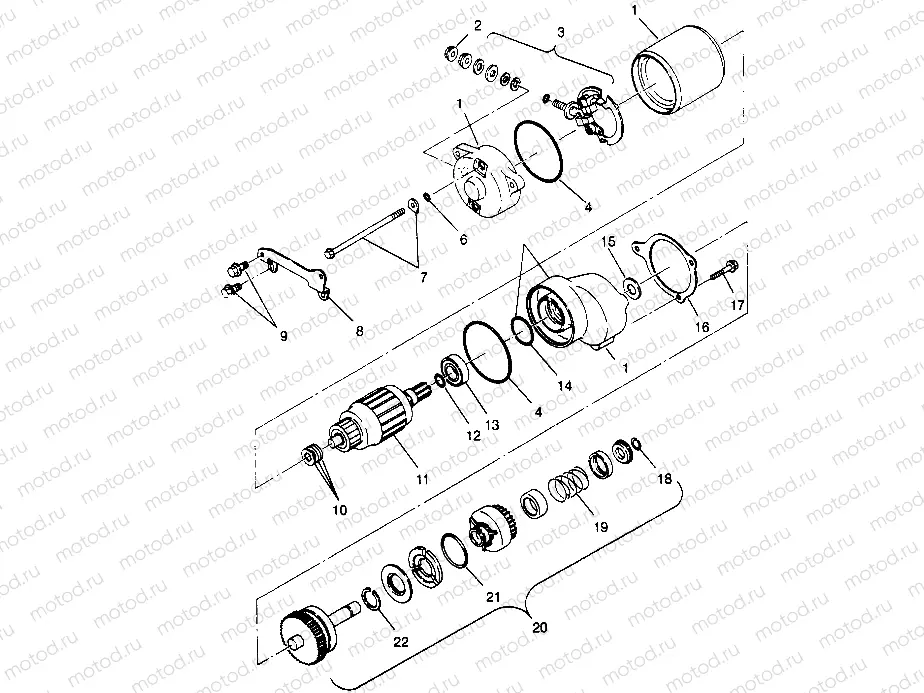STARTING MOTOR Sport 400L W958540 (4930133013D001) | STARTING MOTOR Sport 400L W958540 (4930133013D001)