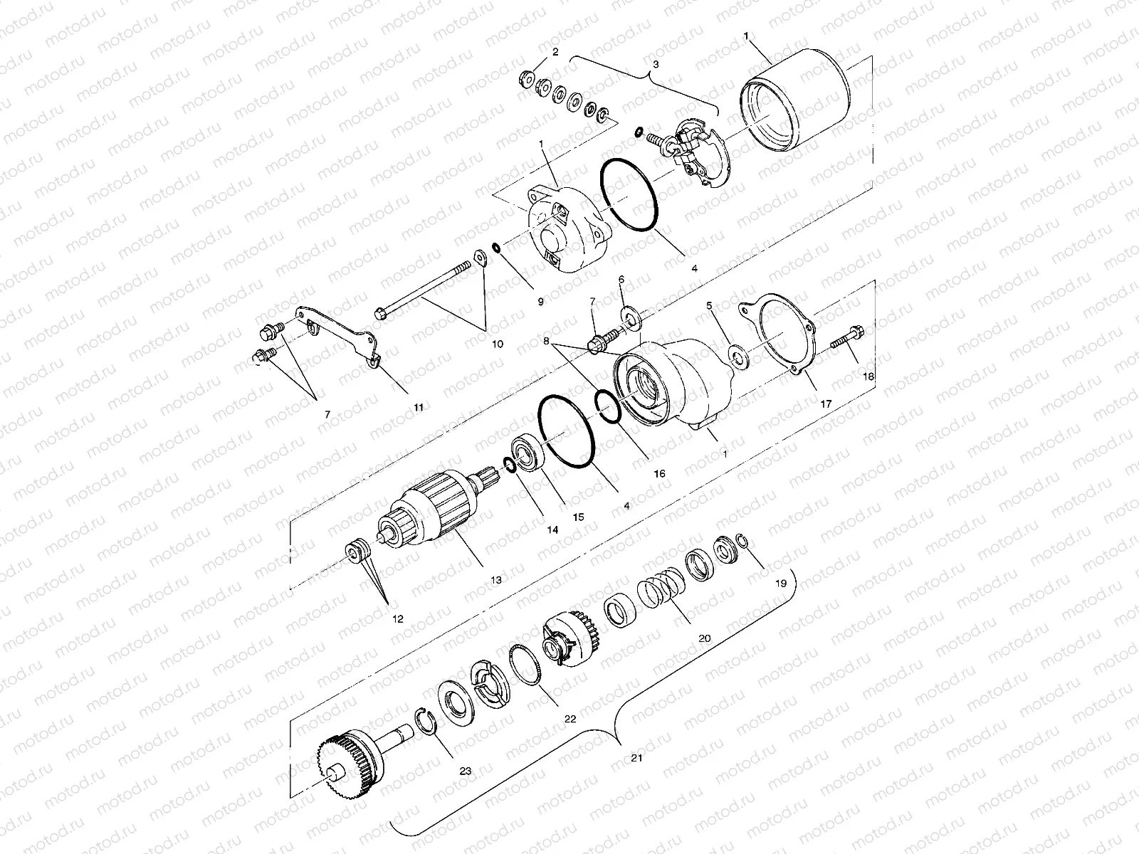 STARTING MOTOR (SPORT) - W968540 (4935863586D009) | STARTING MOTOR (SPORT) - W968540 (4935863586D009)