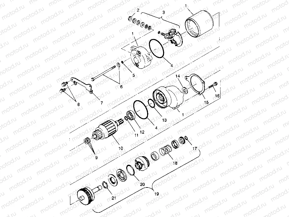 STARTING MOTOR Sportsman 4x4 W948040 (4926842684D004) | STARTING MOTOR Sportsman 4x4 W948040 (4926842684D004)