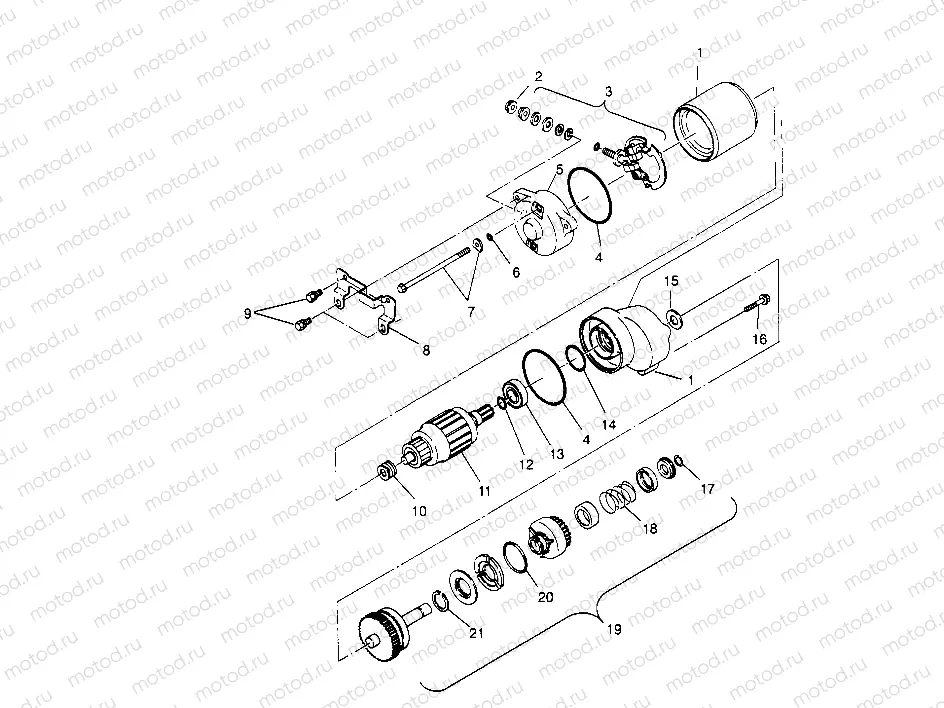 STARTING MOTOR Trail Boss W958527 (4930323032C006) | STARTING MOTOR Trail Boss W958527 (4930323032C006)