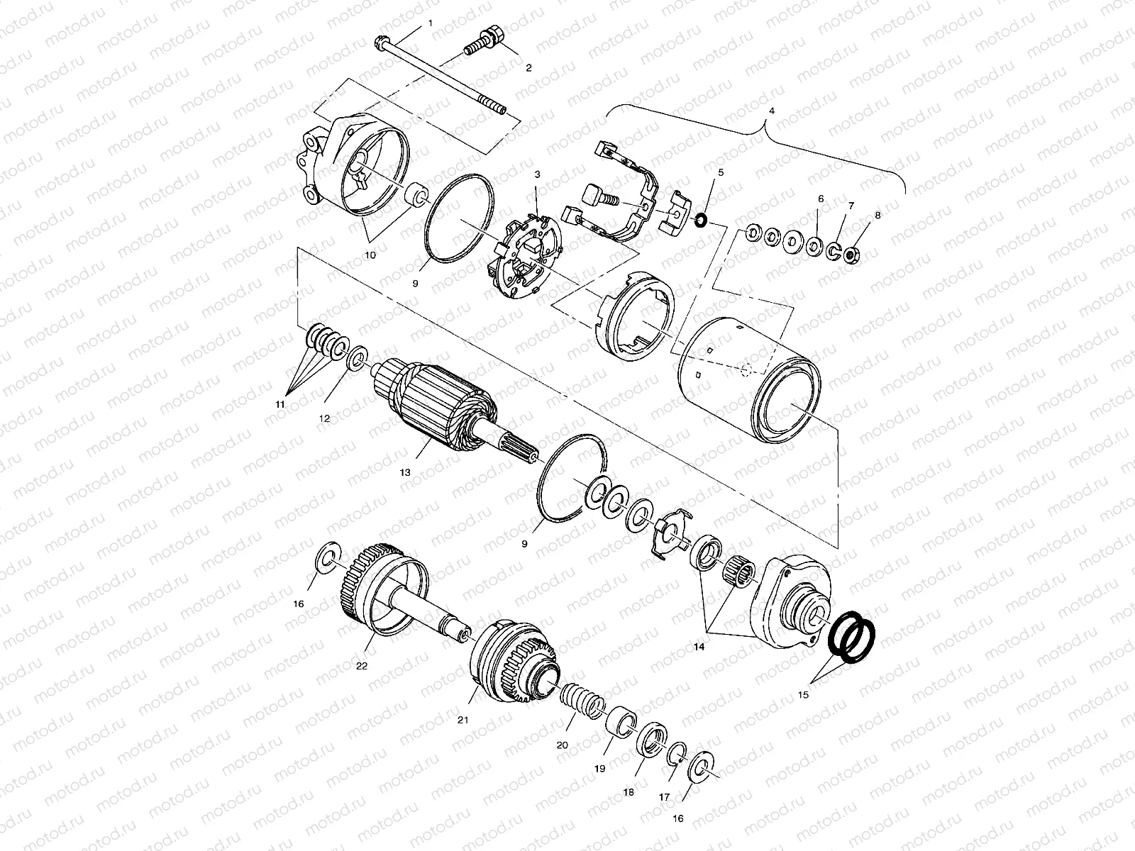 STARTING MOTOR - W004978D (4955795579C009) | STARTING MOTOR - W004978D (4955795579C009)
