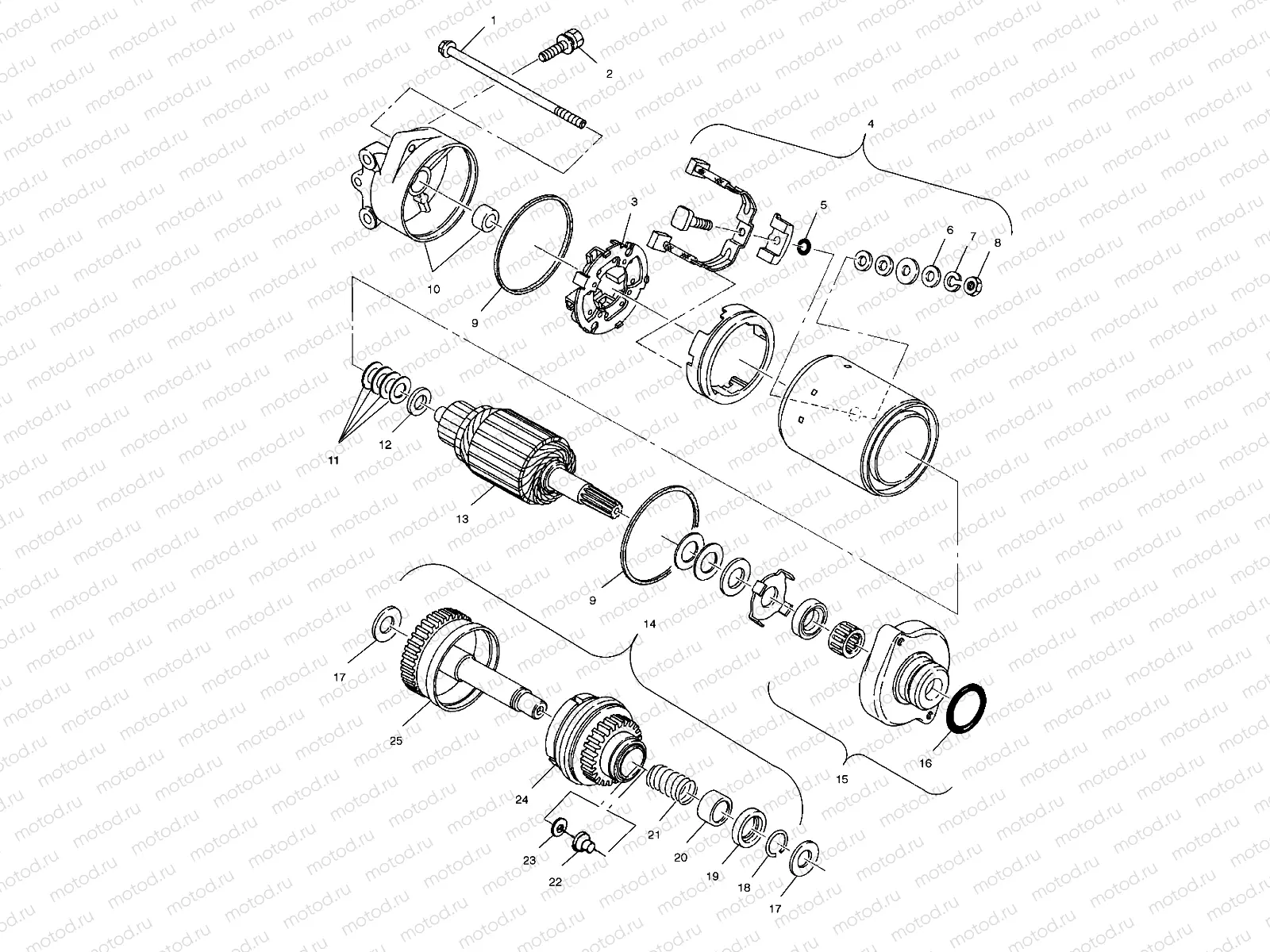 STARTING MOTOR - W005197I (4955815581C009) | STARTING MOTOR - W005197I (4955815581C009)