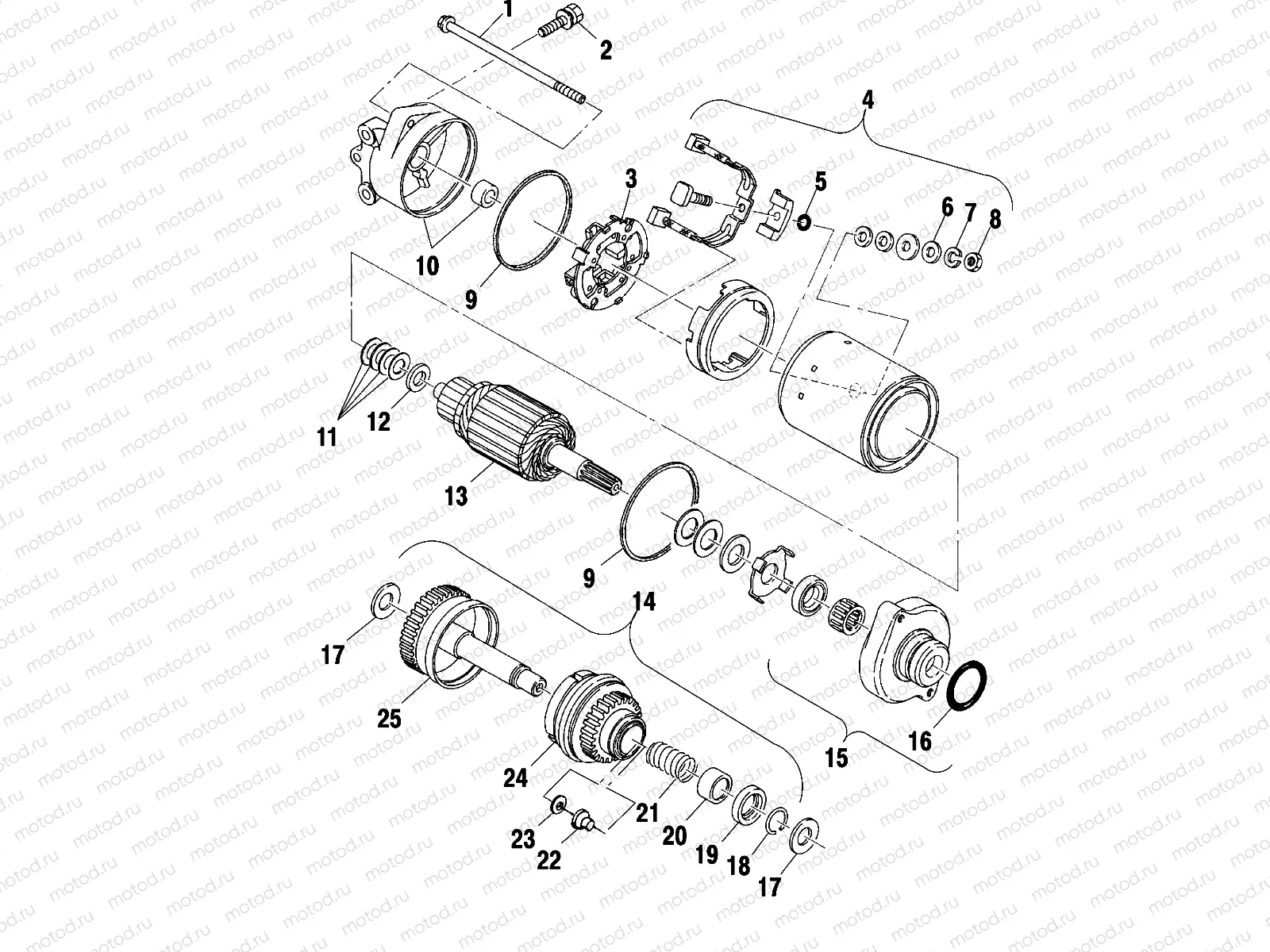 STARTING MOTOR - W014697D (4964806480C004) | STARTING MOTOR - W014697D (4964806480C004)