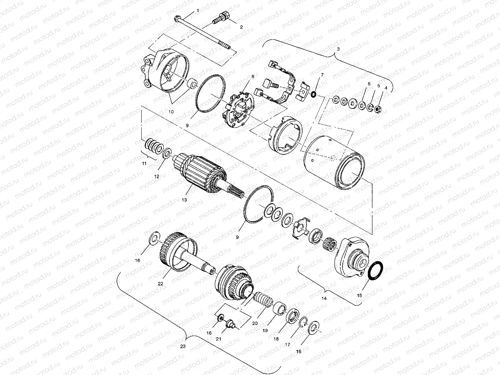 STARTING MOTOR - W014999D (4964886488C010) | STARTING MOTOR - W014999D (4964886488C010)