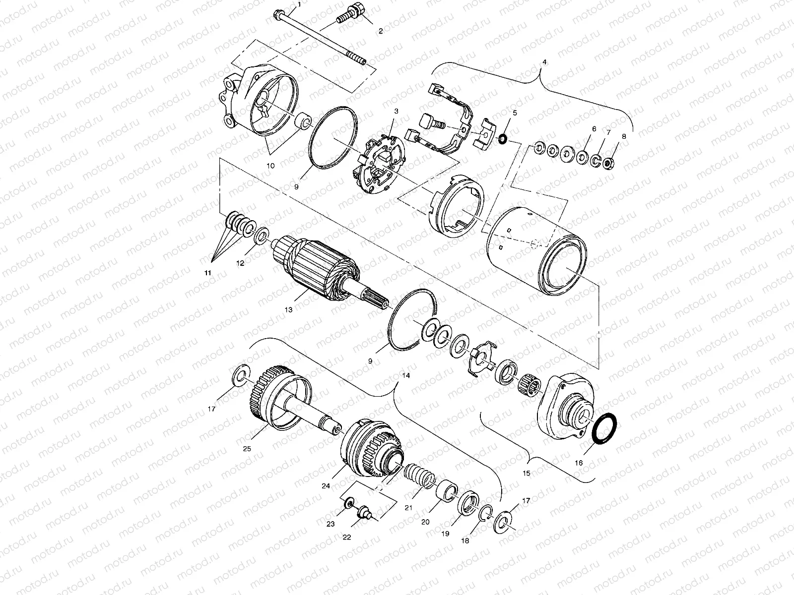 STARTING MOTOR - W025402D (4980948094B13) | STARTING MOTOR - W025402D (4980948094B13)