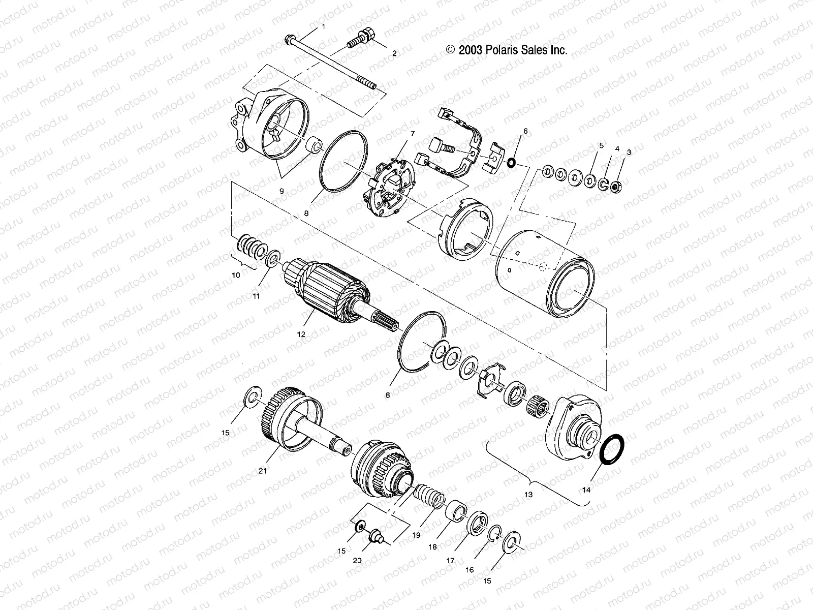 STARTING MOTOR - W045098CA/IA (4990459045C06) | STARTING MOTOR - W045098CA/IA (4990459045C06)