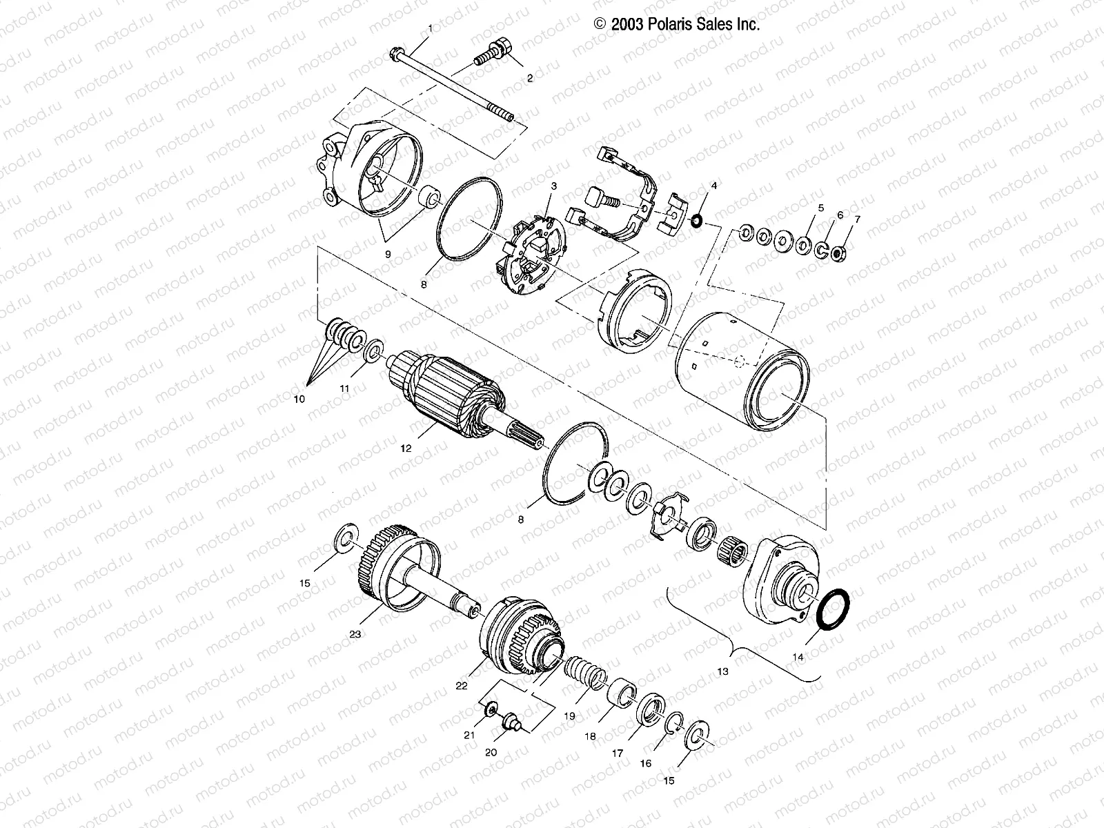 STARTING MOTOR - W045101CA/W045101IA (4990479047C08) | STARTING MOTOR - W045101CA/W045101IA (4990479047C08)