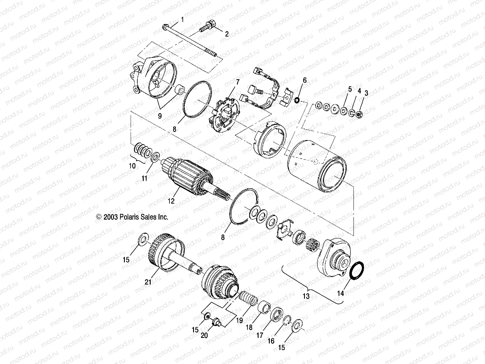 STARTING MOTOR - W045303CA/IA (4990539053C04) | STARTING MOTOR - W045303CA/IA (4990539053C04)