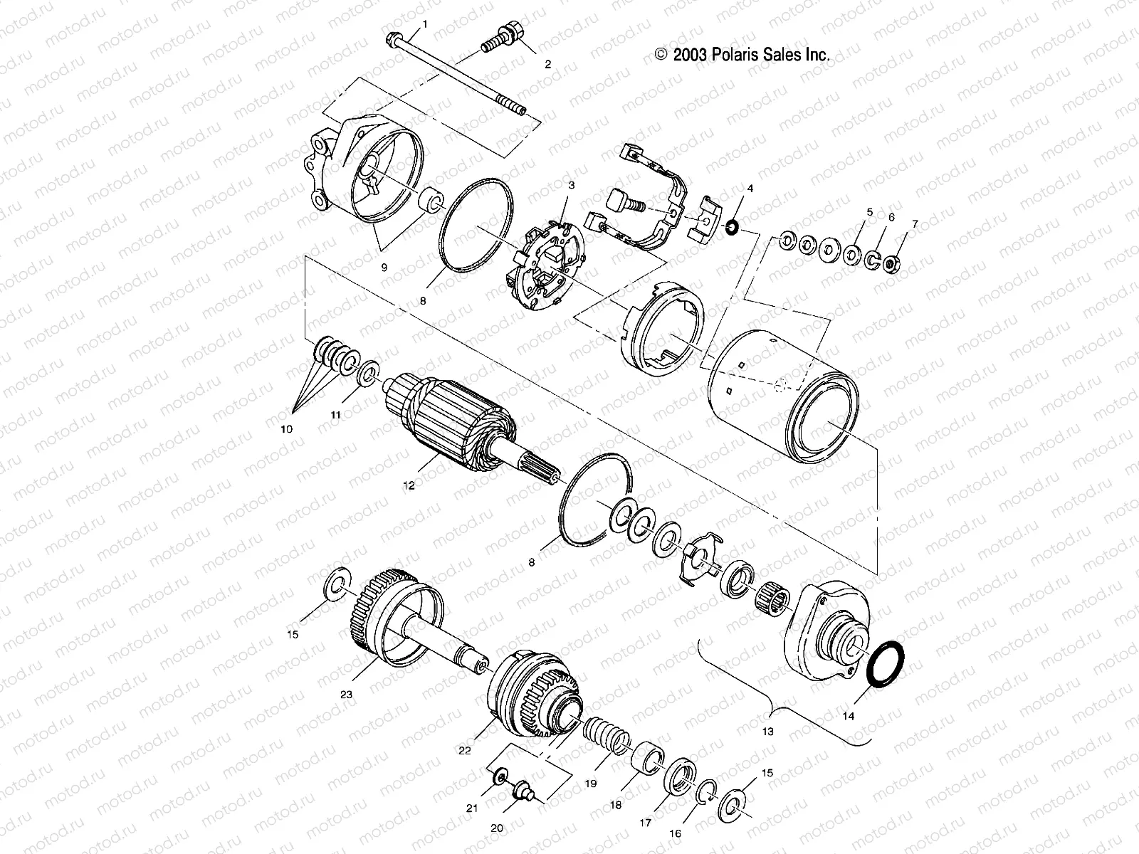 STARTING MOTOR - W045402DA (4990599059B13) | STARTING MOTOR - W045402DA (4990599059B13)