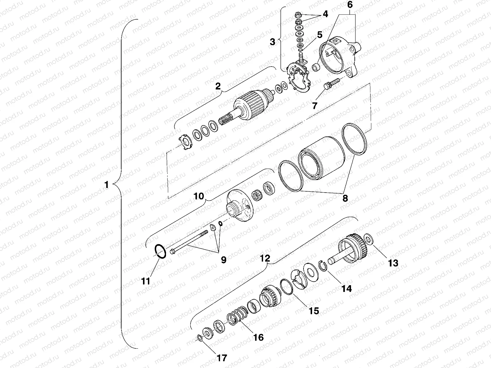 STARTING MOTOR - W958144 (4926862686d012) | STARTING MOTOR - W958144 (4926862686d012)