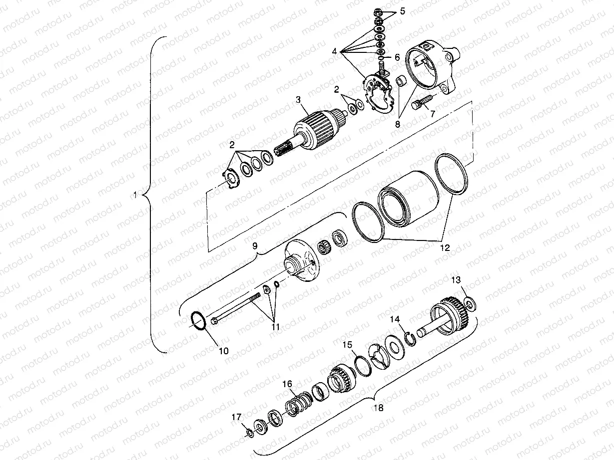 STARTING MOTOR - W98AE50A (4946394639e007) | STARTING MOTOR - W98AE50A (4946394639e007)