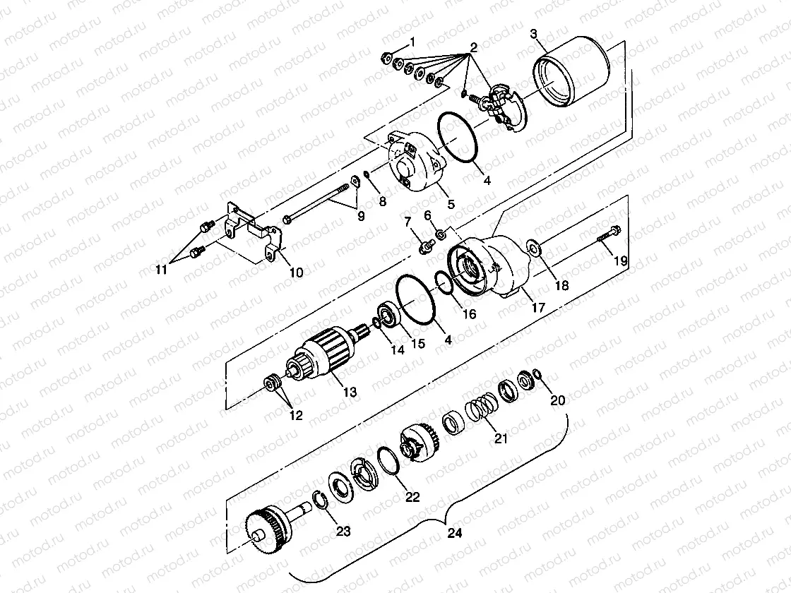 STARTING MOTOR XPLORER 300 W98CC28C (4945264526D003) | STARTING MOTOR XPLORER 300 W98CC28C (4945264526D003)