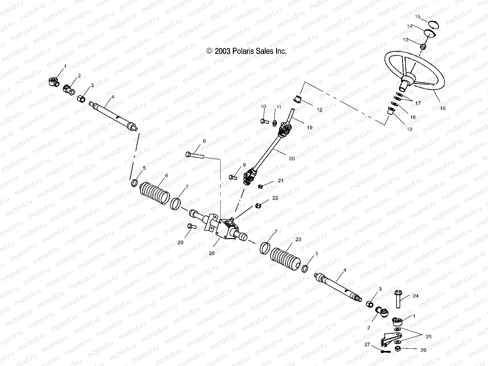 STEERING - A04RB42AA/A04RD50AA/AB/AC/A04RF50AA (4987918791B12) | STEERING - A04RB42AA/A04RD50AA/AB/AC/A04RF50AA (4987918791B12)