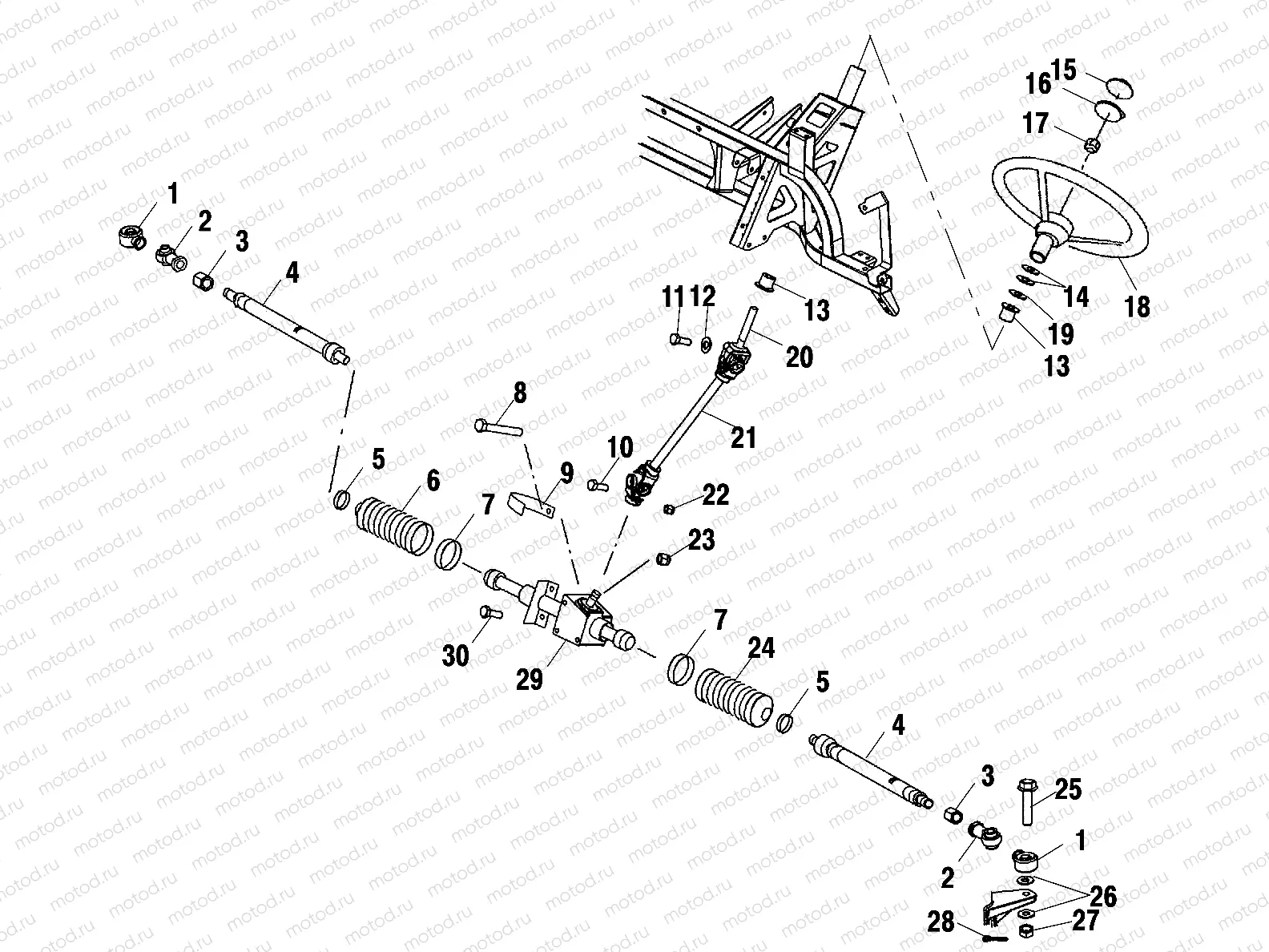 STEERING - A10RD50AA (4970977097B09) | STEERING - A10RD50AA (4970977097B09)