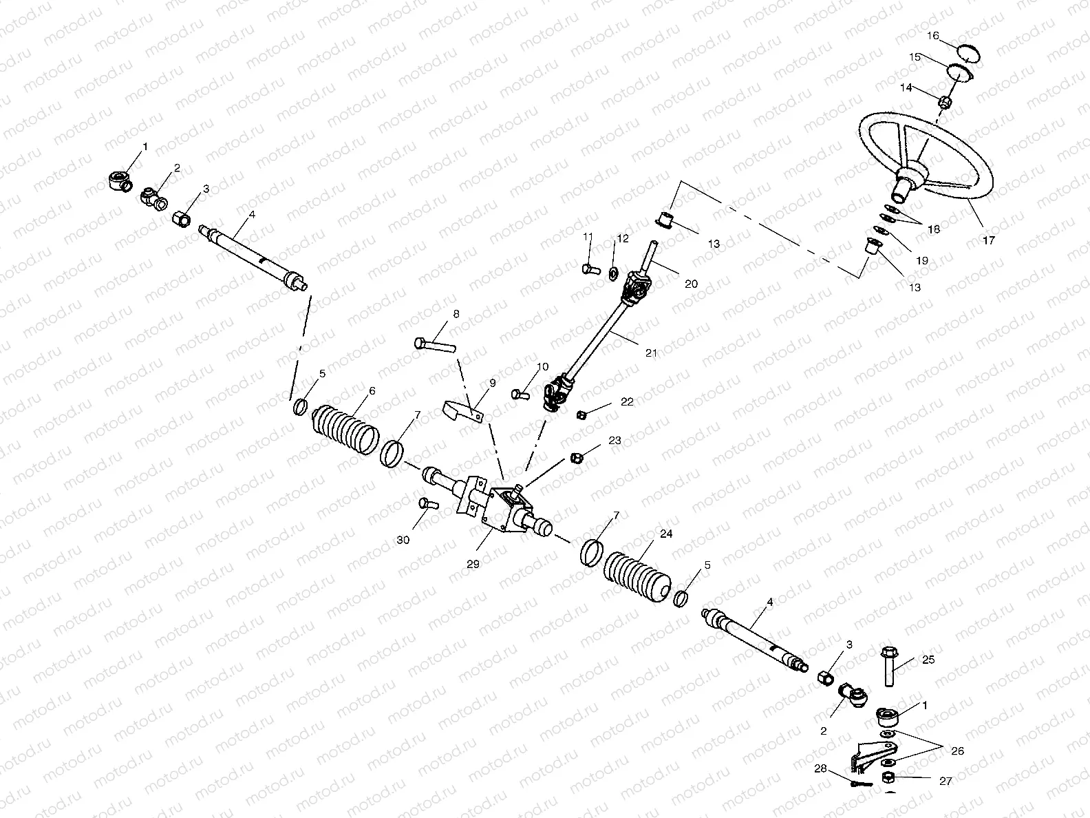 STEERING - A11RB42AA/A11RD50AA/AB/A11RF50AA (4981798179B12) | STEERING - A11RB42AA/A11RD50AA/AB/A11RF50AA (4981798179B12)