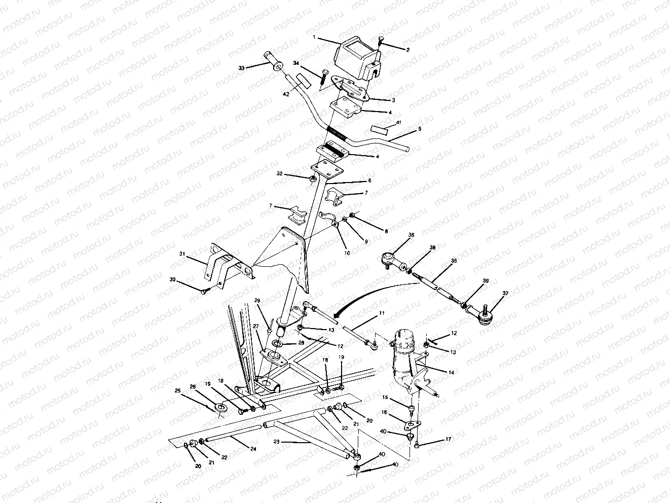 STEERING ASSEMBLY 250 2X4 - Update (4919781978011A) | STEERING ASSEMBLY 250 2X4 - Update (4919781978011A)