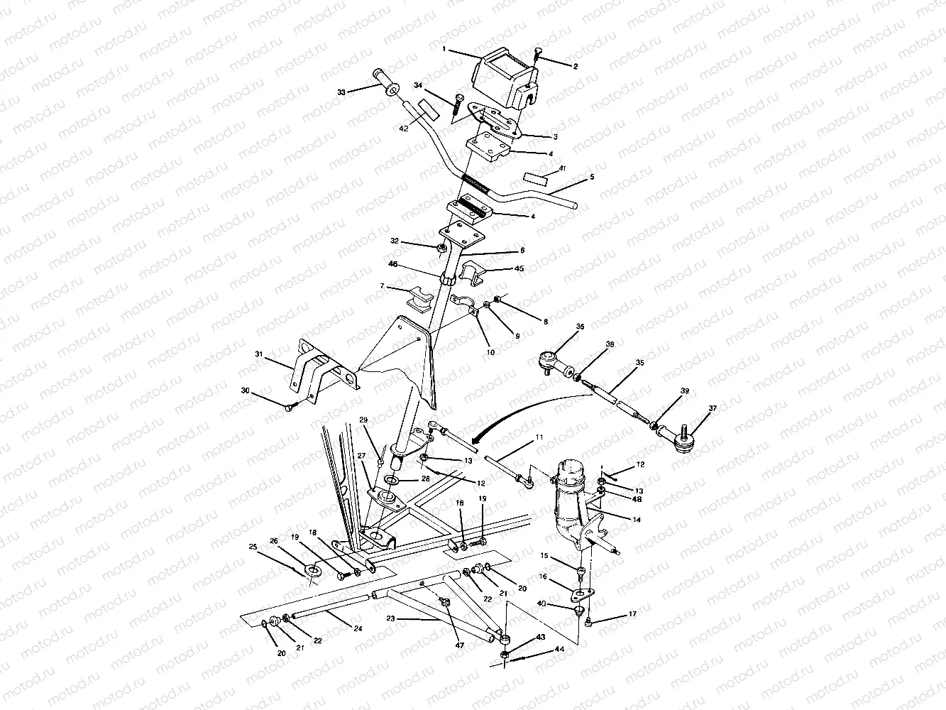 STEERING ASSEMBLY 250 2X4 / W927527 (4922862286011A) | STEERING ASSEMBLY 250 2X4 / W927527 (4922862286011A)