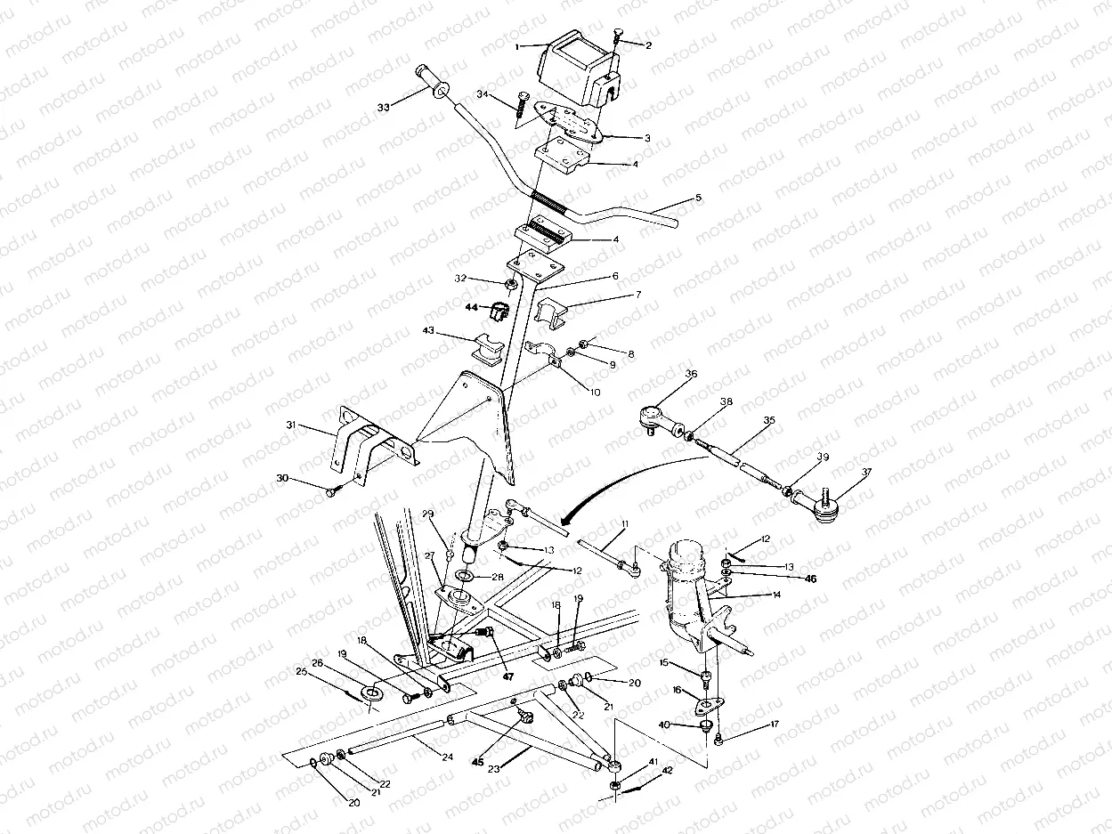 STEERING ASSEMBLY 250 4x6/W928627 (4922902290011A) | STEERING ASSEMBLY 250 4x6/W928627 (4922902290011A)