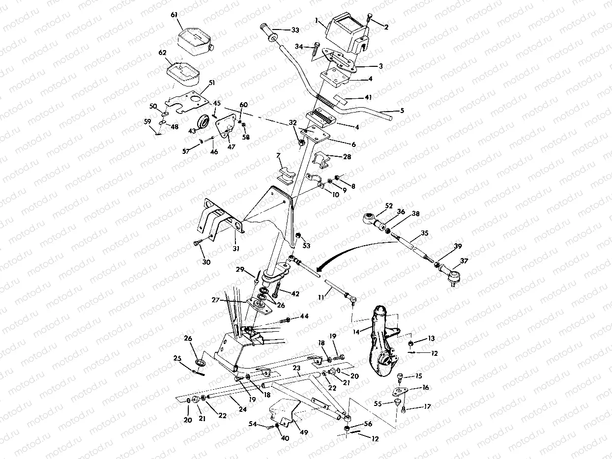 STEERING ASSEMBLY 350 4X4 - Update (4919831983015A) | STEERING ASSEMBLY 350 4X4 - Update (4919831983015A)