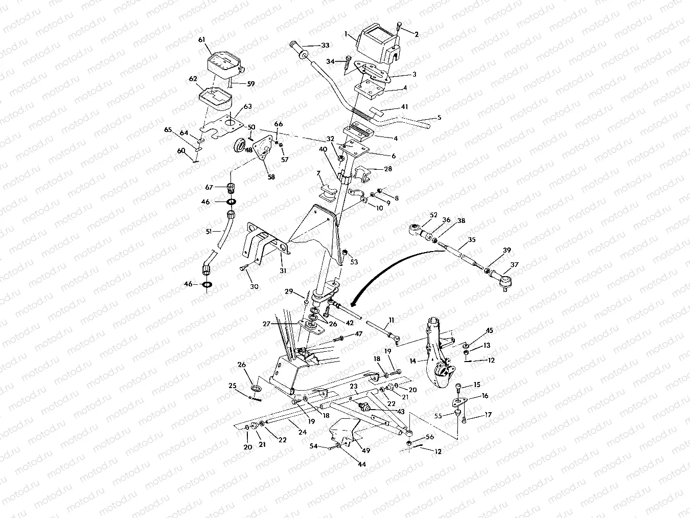 STEERING ASSEMBLY 350 4X4 / W928139 (4922832283013A) | STEERING ASSEMBLY 350 4X4 / W928139 (4922832283013A)
