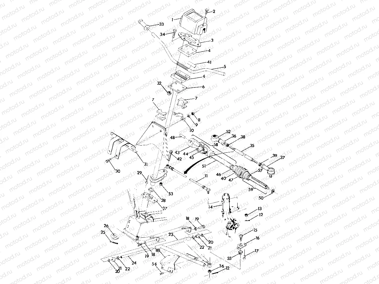 Steering Assembly 4x4 -- Updated 4/89 (49173717370015) | Steering Assembly 4x4 -- Updated 4/89 (49173717370015)