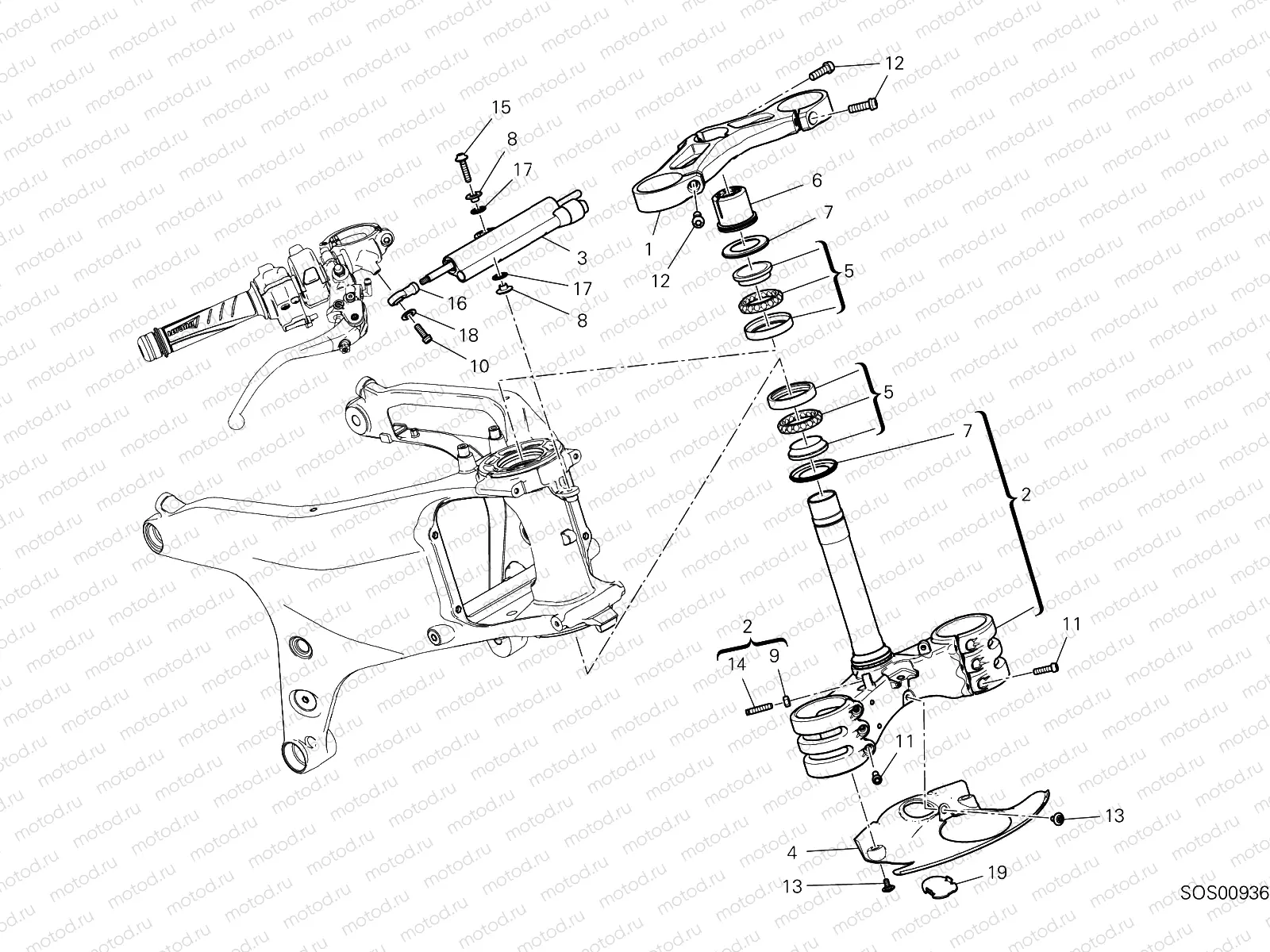 STEERING ASSEMBLY [MOD:PANV4 S]