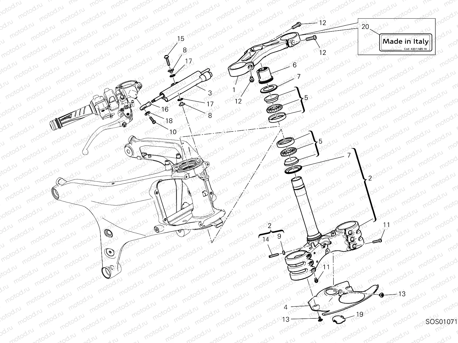 STEERING ASSEMBLY [MOD:PANV4 S;XST:ROK]