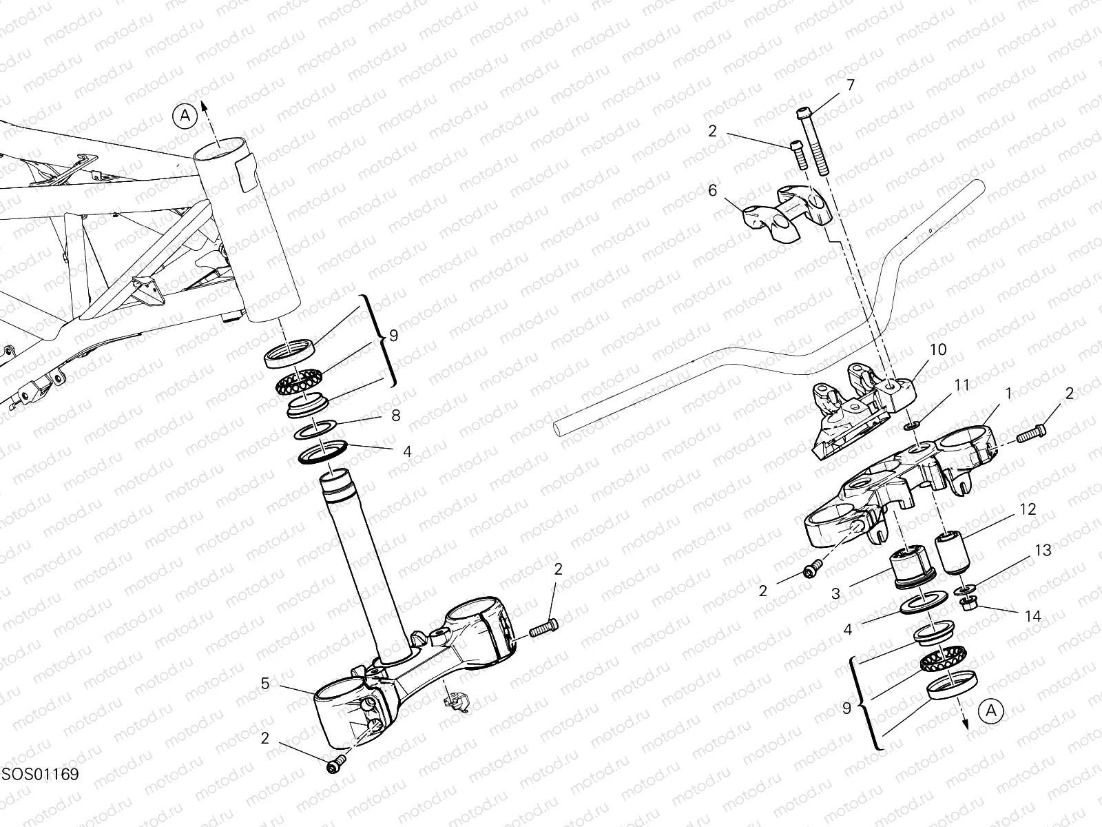 STEERING ASSEMBLY [MOD:SCR800UM]