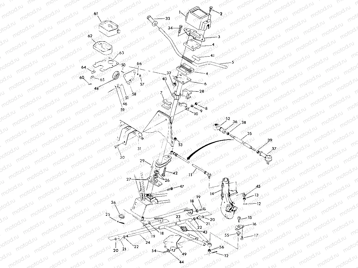 STEERING ASSEMBLY Norwegian 6X6 (4923742374017A) | STEERING ASSEMBLY Norwegian 6X6 (4923742374017A)