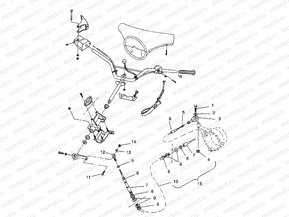 STEERING ASSEMBLY SL 650 B944058 (4926992699010A) | STEERING ASSEMBLY SL 650 B944058 (4926992699010A)