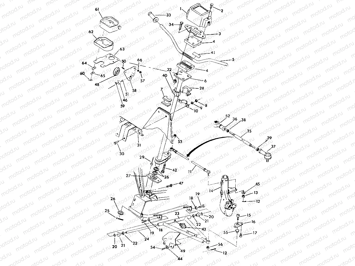 STEERING ASSEMBLY Swedish 6X6 (4923752375017A) | STEERING ASSEMBLY Swedish 6X6 (4923752375017A)
