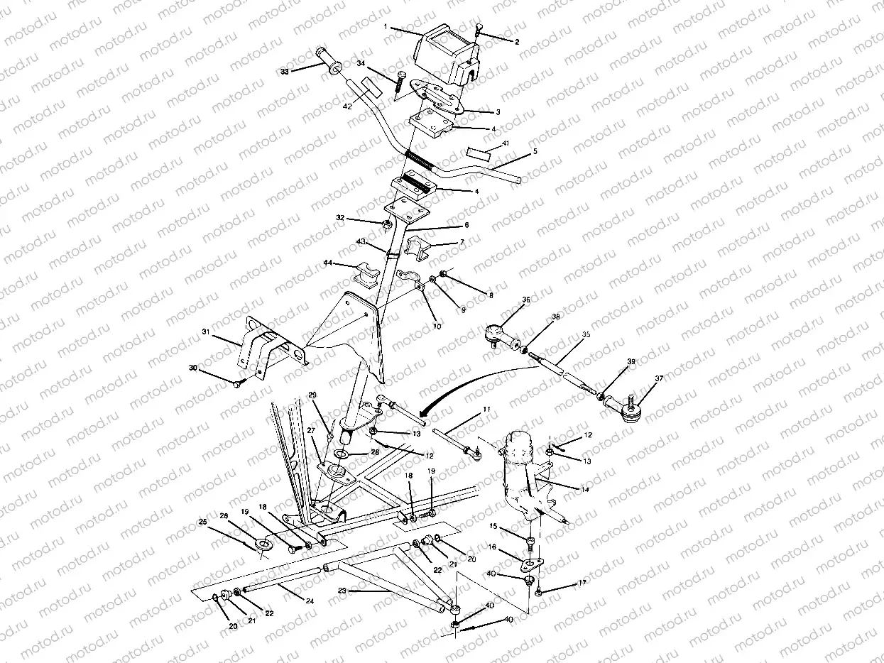 STEERING ASSEMBLY TRAIL BLAZER (4919761976011A) | STEERING ASSEMBLY TRAIL BLAZER (4919761976011A)