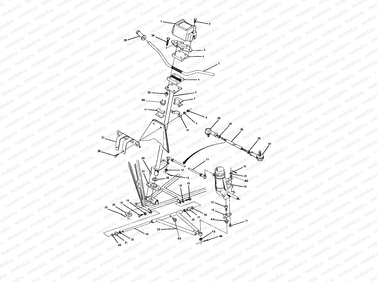STEERING ASSEMBLY Trail Boss / W928527 (4922892289011A) | STEERING ASSEMBLY Trail Boss / W928527 (4922892289011A)