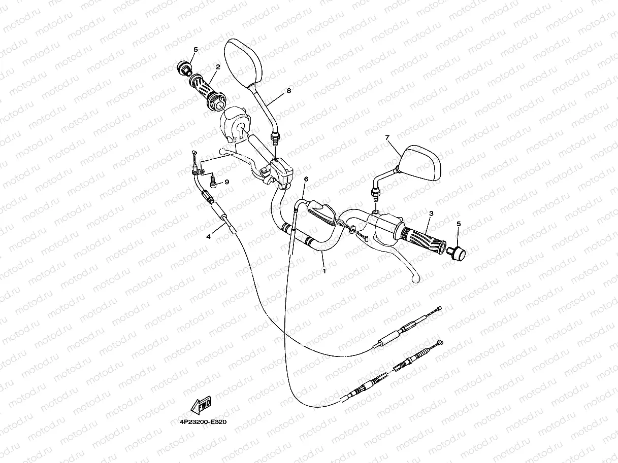 STEERING CABLE FOR DISK BRAKE