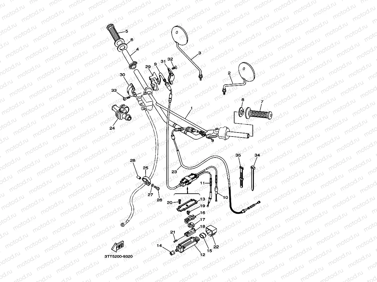STEERING CABLE FOR DISK BRAKE